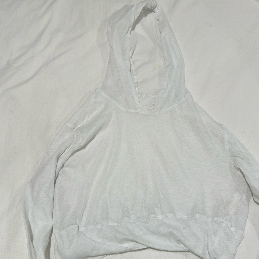 Romance Cropped Hoodie Cover Up